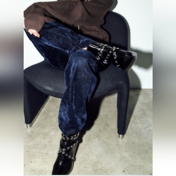 Zara Metal Trim Heeled Booties - Picture 2 of 14